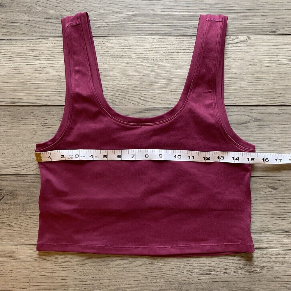 Terez Crop Top Bralette Size Large Scoop Neck Comfort Built In Bra Casual - Picture 4 of 6